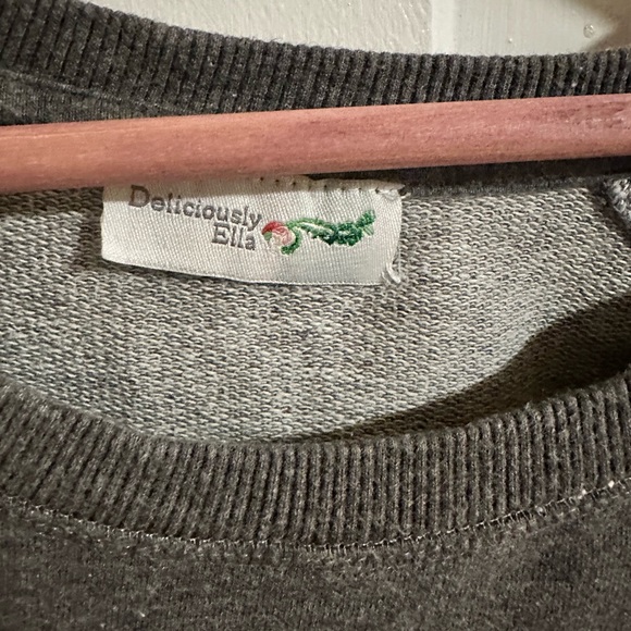 Grey Peace, Love, & yoga crew sweatshirt - Picture 2 of 2